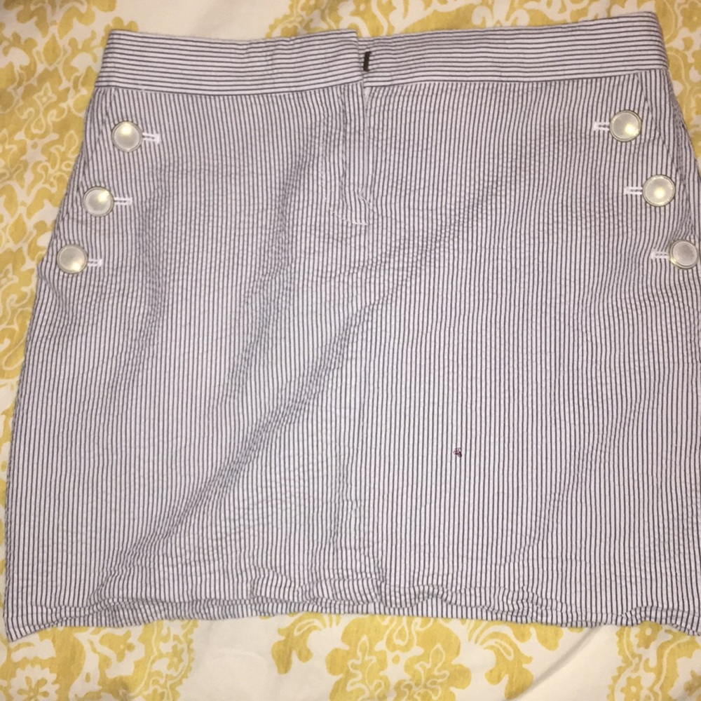 J. Crew Seersucker Skirt